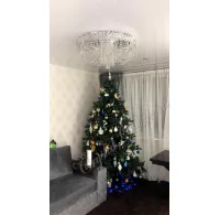 Люстра хрустальная Ольга Водоворот в интерьере